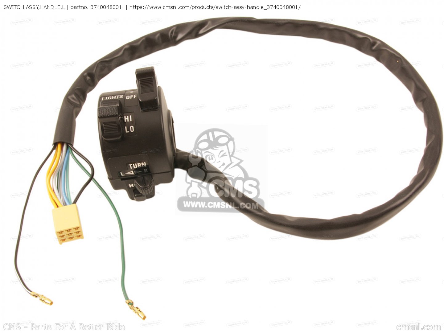 CMS CMS:シーエムエス (37400-49113) SWITCH ASSY， HANDLE LH SUZUKI スズキ SUZUKI スズキ  SUZUKI スズキ｜メンテナンス用品