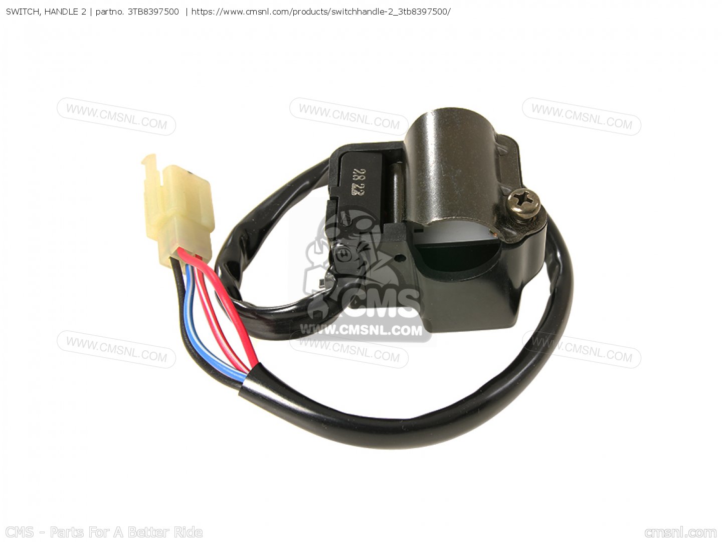 3TB8397500: SWITCH, HANDLE 2 Yamaha - buy the 3TB-83975-00-00 at CMSNL