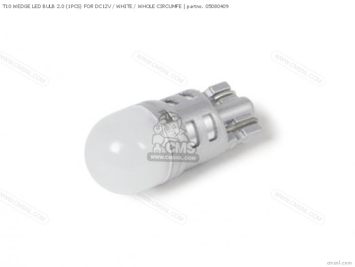 Takegawa T10 WEDGE LED BULB 2.0 (1PCS) FOR DC12V / WHITE / WHOLE CIRCUMFE 05080409