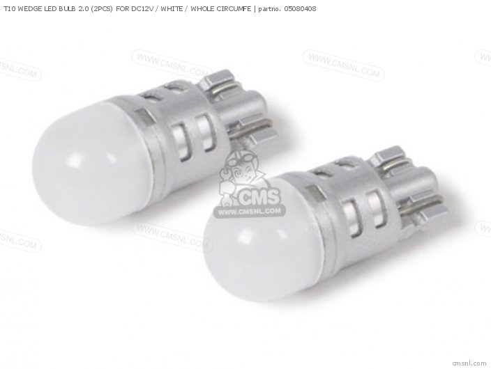 Takegawa T10 WEDGE LED BULB 2.0 (2PCS) FOR DC12V / WHITE / WHOLE CIRCUMFE 05080408