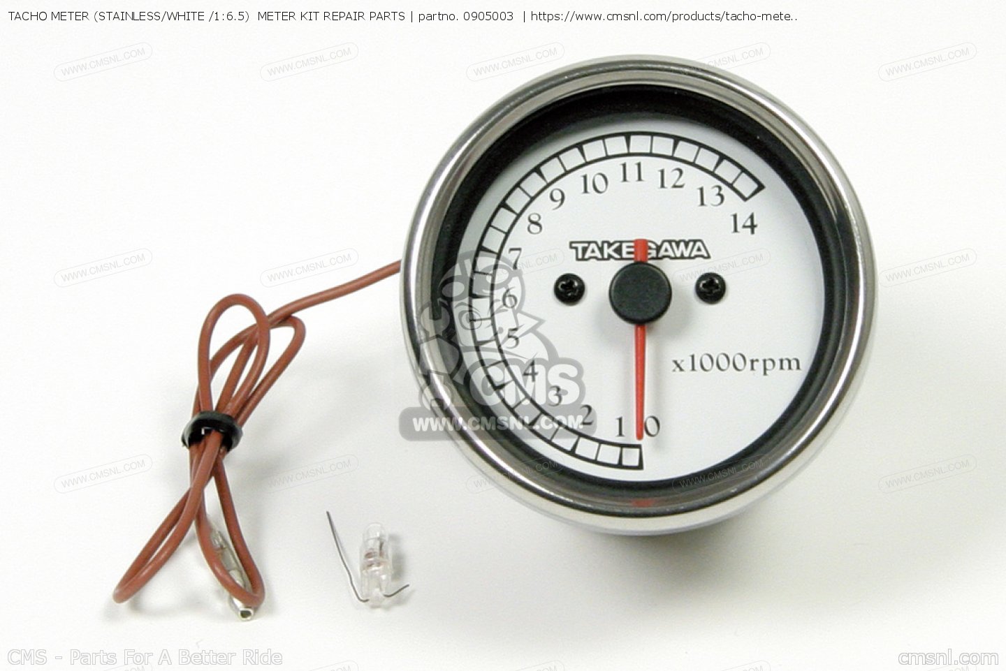 0905003 Tacho Meter (stainless/white /16.5) Meter Kit Repair Parts Takegawa buy the 0905