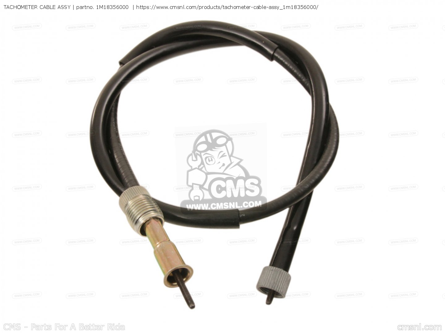 1M18356000: Tachometer Cable Assy Yamaha - buy the 1M1-83560-00-00 at CMSNL