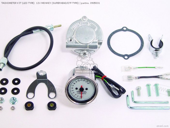 Tachometer Kit (led Type)  12v Monkey (superhead/e?f-type) photo