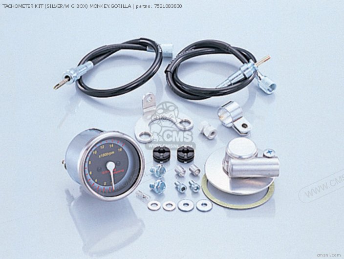 Kitaco TACHOMETER KIT (SILVER/W G.BOX) MONKEY.GORILLA 7521083830