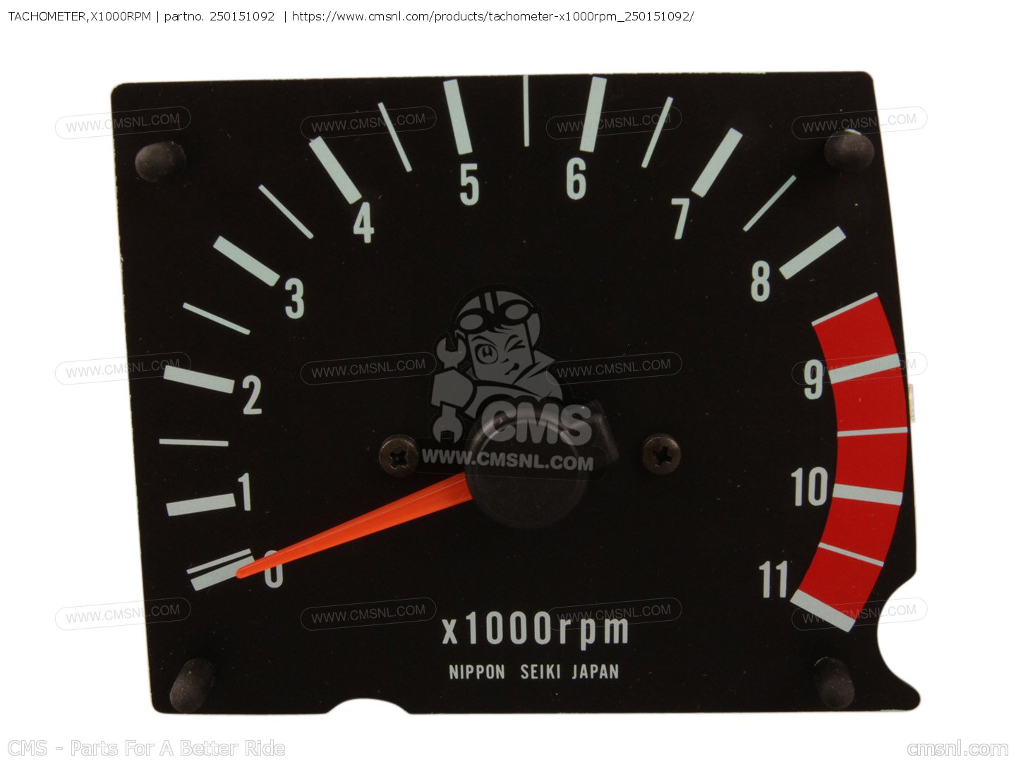 TACHOMETER,X1000RPM for KZ1100B1 GPZ 1981 USA CANADA order at CMSNL