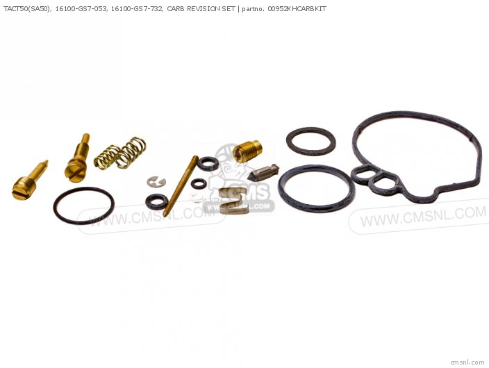 Honda TACT50(SA50), 16100-GS7-053, 16100-GS7-732, CARB REVISION SET 00952KHCARBKIT