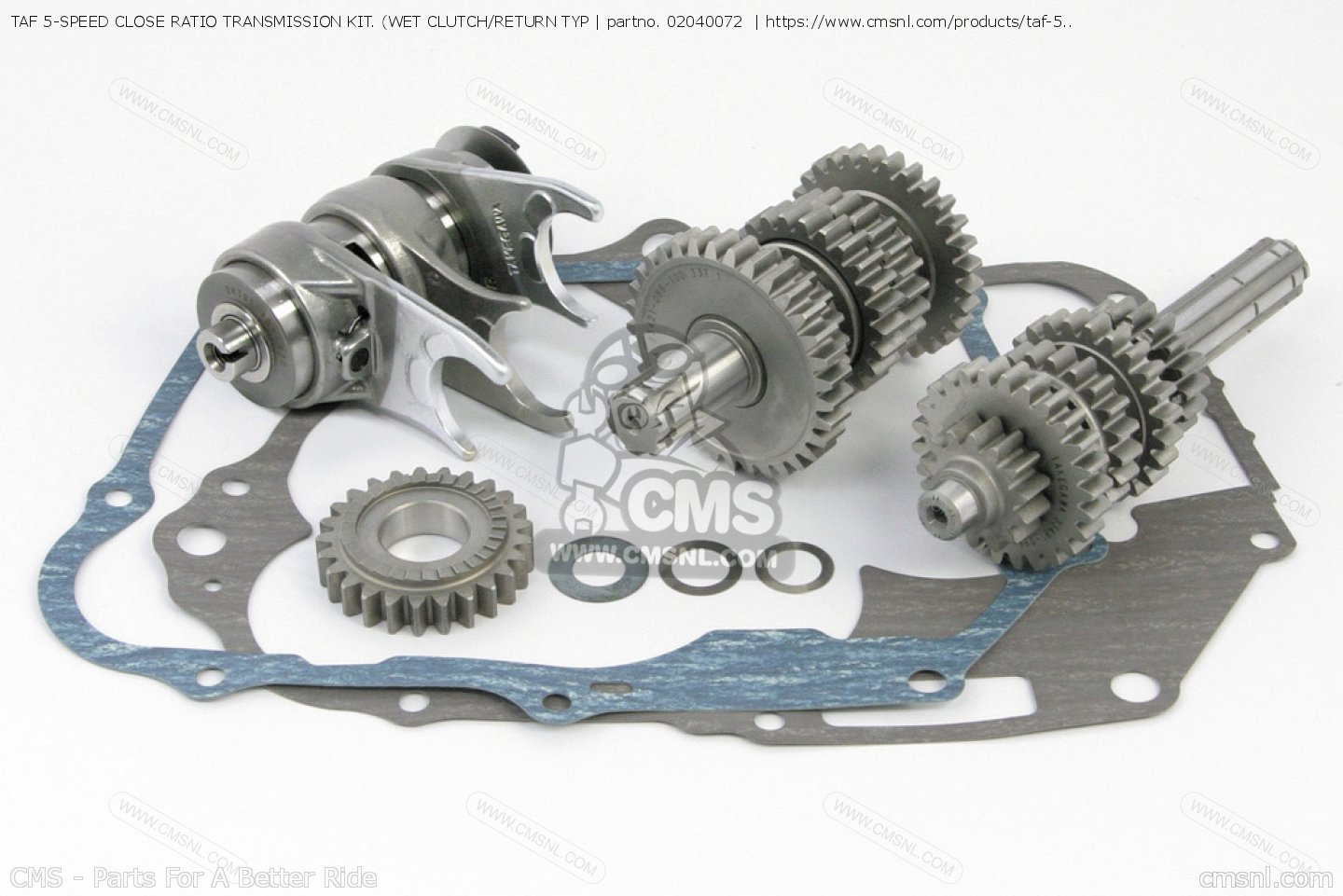 02040072: Taf 5-speed Close Ratio Transmission Kit. (wet Clutch 