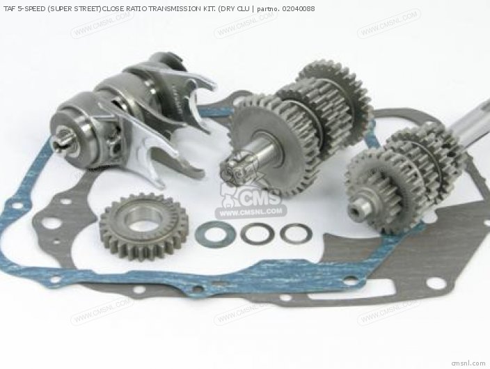 Takegawa TAF 5-SPEED (SUPER STREET)CLOSE RATIO TRANSMISSION KIT. (DRY CLU 02040088