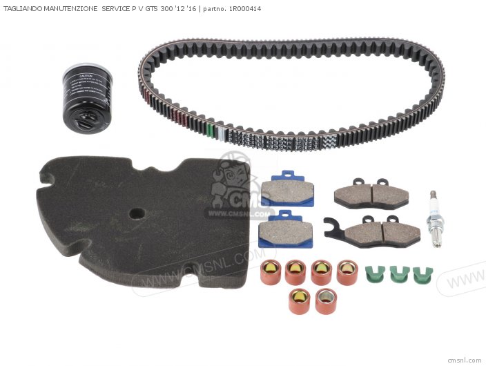 Piaggio Group TAGLIANDO MANUTENZIONE SERVICE P V GTS 300 '12 '16 1R000414