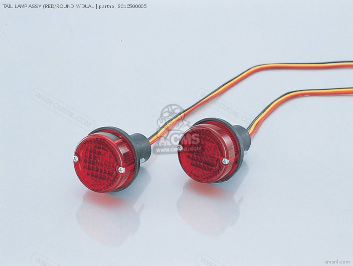 Kitaco TAIL LAMP ASSY (RED/ROUND M/DUAL 8010500005