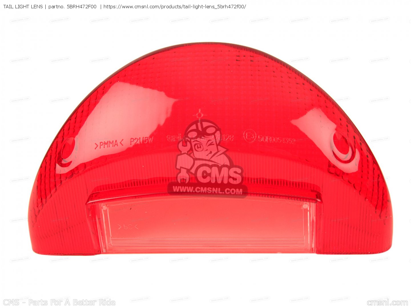 TAIL LIGHT LENS for YQ50 2002 5PU3 SPAIN 125PU300F2 order at CMSNL