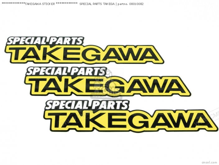 Takegawa *************TAKEGAWA STICKER ************  SPECIAL PARTS TAKEGA 08010082