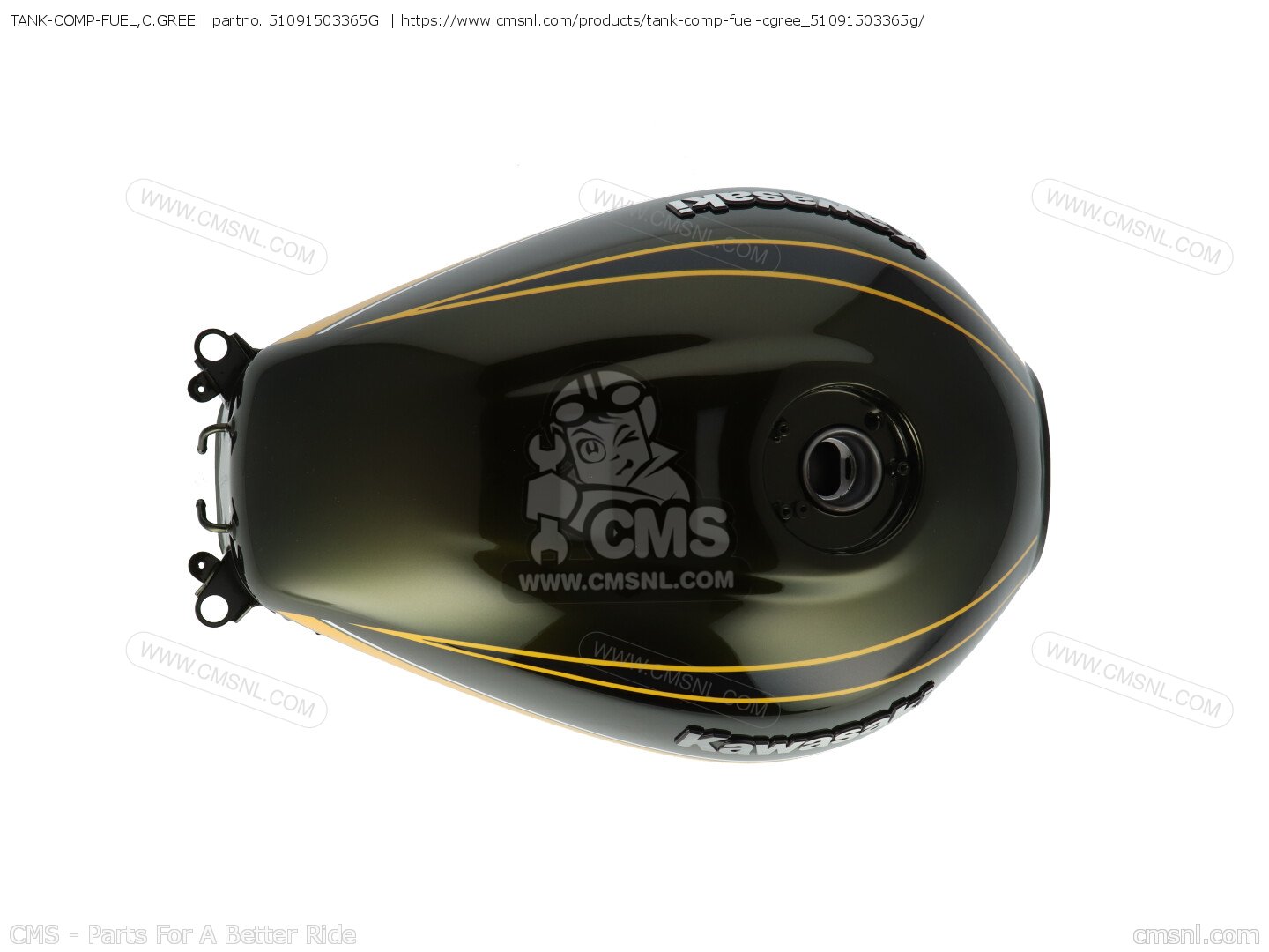 51091503365G: TANK-COMP-FUEL,C.GREE Kawasaki - buy the 51091