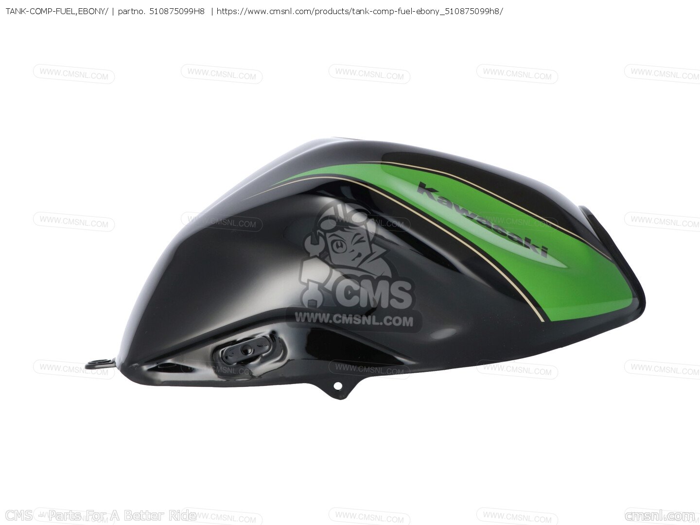 510875099H8: TANK-COMP-FUEL,EBONY/ Kawasaki - buy the 51087