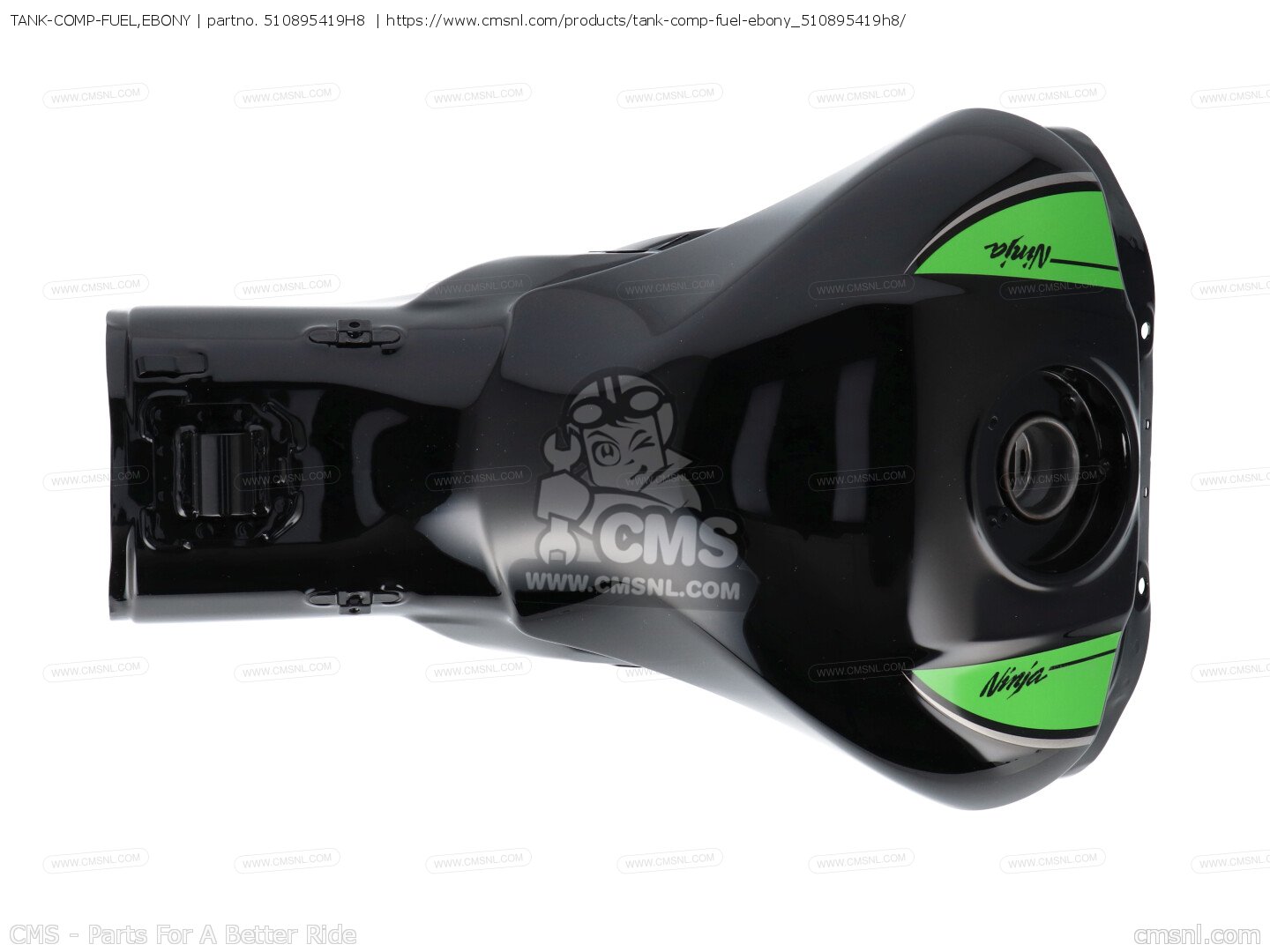 510895419H8: TANK-COMP-FUEL,EBONY Kawasaki - buy the 51089
