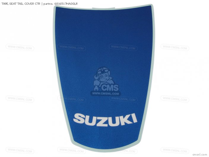 Suzuki TAPE,SEAT TAIL COVER CTR 6816517HA0GLR