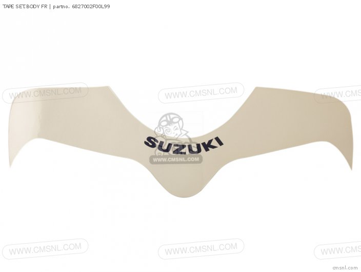 Suzuki TAPE SET,BODY FR 6827002F00L99