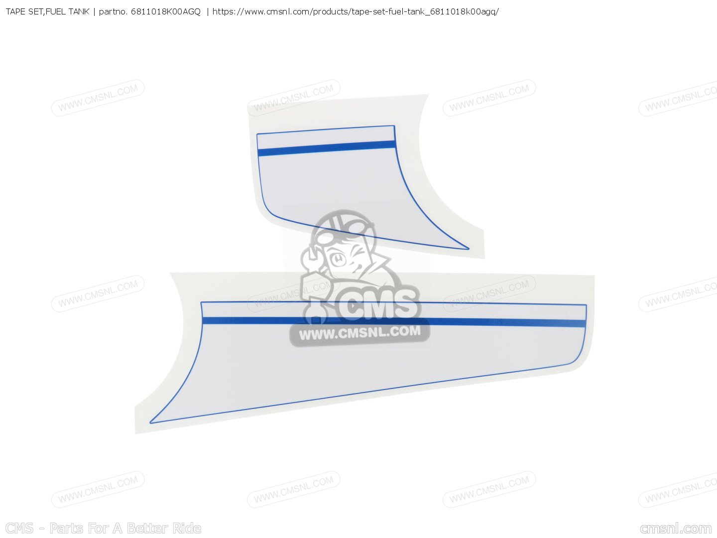 6811018K00AGQ Tape Set,fuel Tank Suzuki buy the 6811018K00AGQ at CMSNL