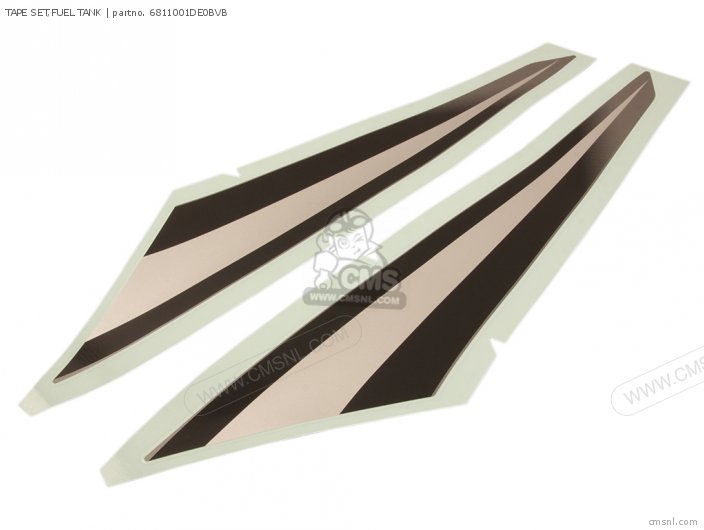 TAPE SET,FUEL TANK for GS500F 2008 (K8) USA (E03) order at CMSNL