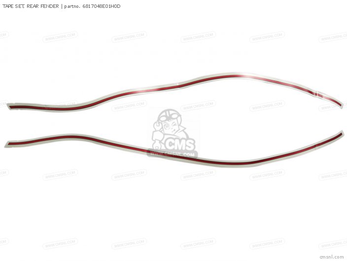Suzuki TAPE SET, REAR FENDER 6817048E01H0D Suzuki TAPE SET, REAR FENDER 6817048E01H0D