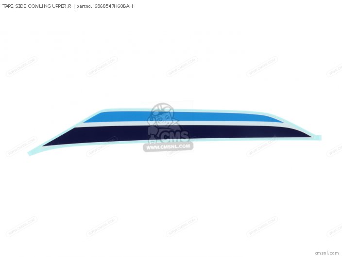 Suzuki TAPE,SIDE COWLING UPPER,R 6868547H60BAH