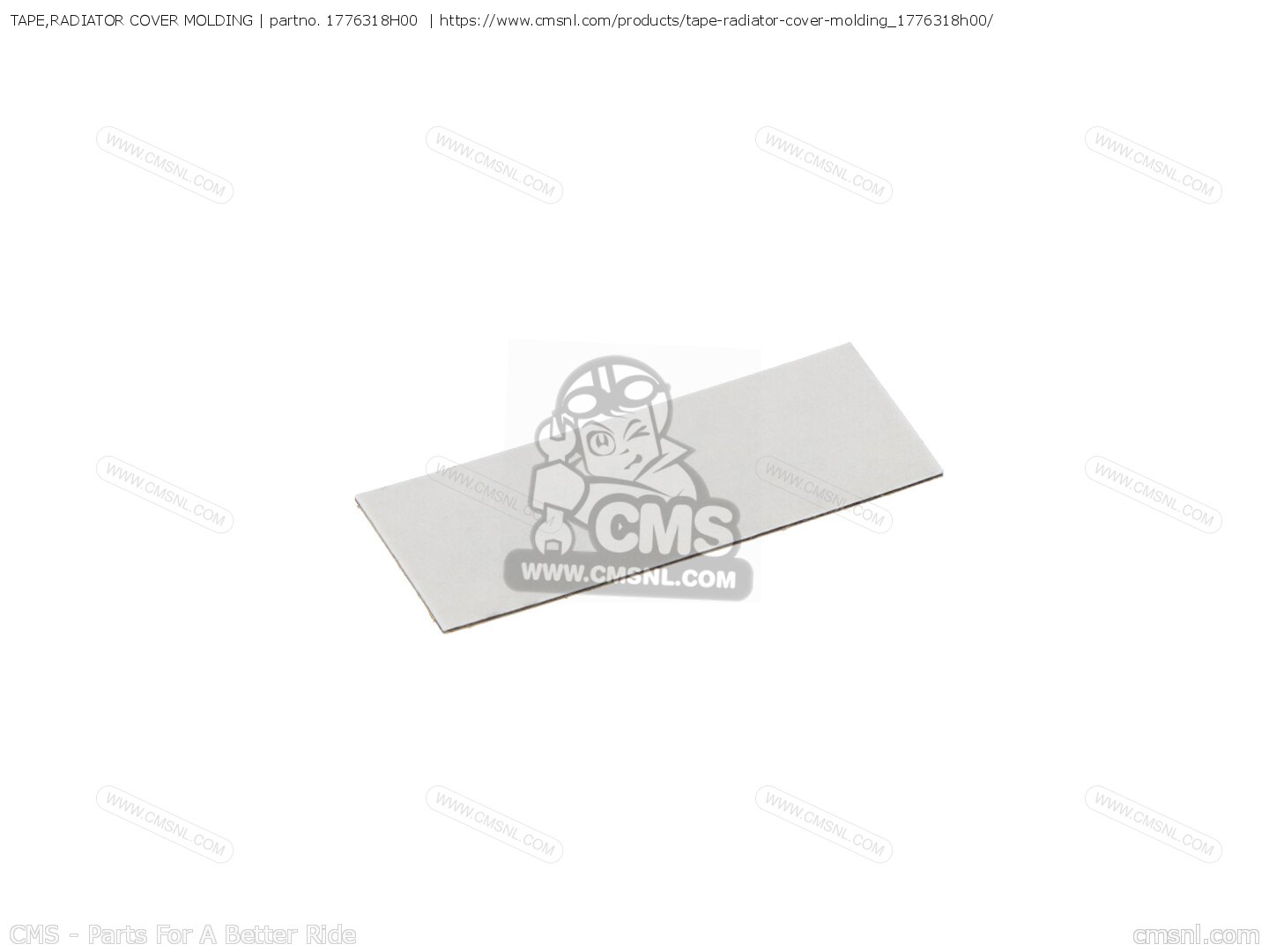 1776318H00 Tape,radiator Cover Molding Suzuki buy the 1776318H00 at CMSNL