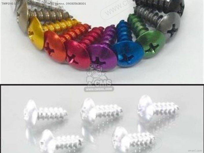 Kitaco TAPPING SCREW (ALM/5X16/8PC/BK) 090005608001