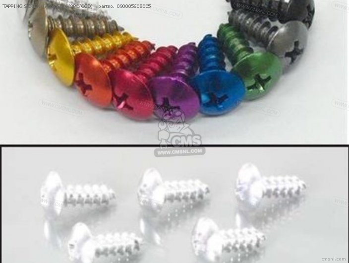 Kitaco TAPPING SCREW (ALM/5X16/8PC/CGD) 090005608005