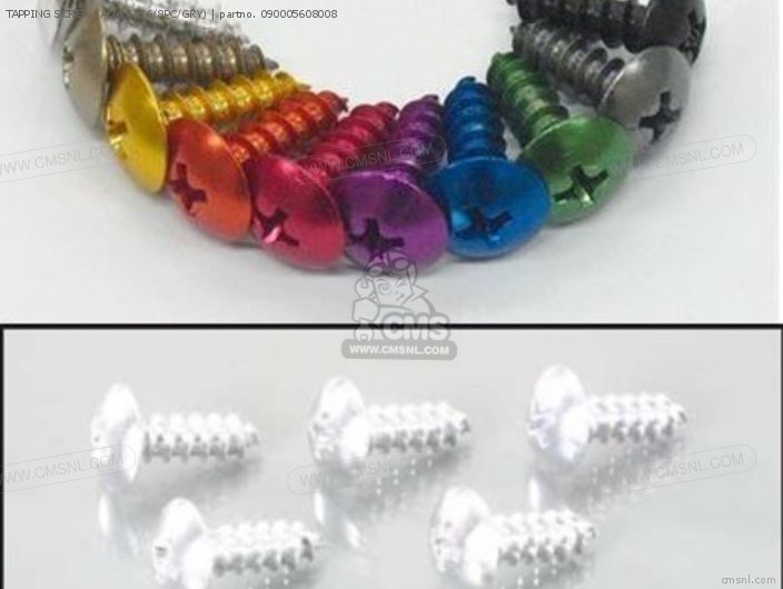 Kitaco TAPPING SCREW (ALM/5X16/8PC/GRY) 090005608008