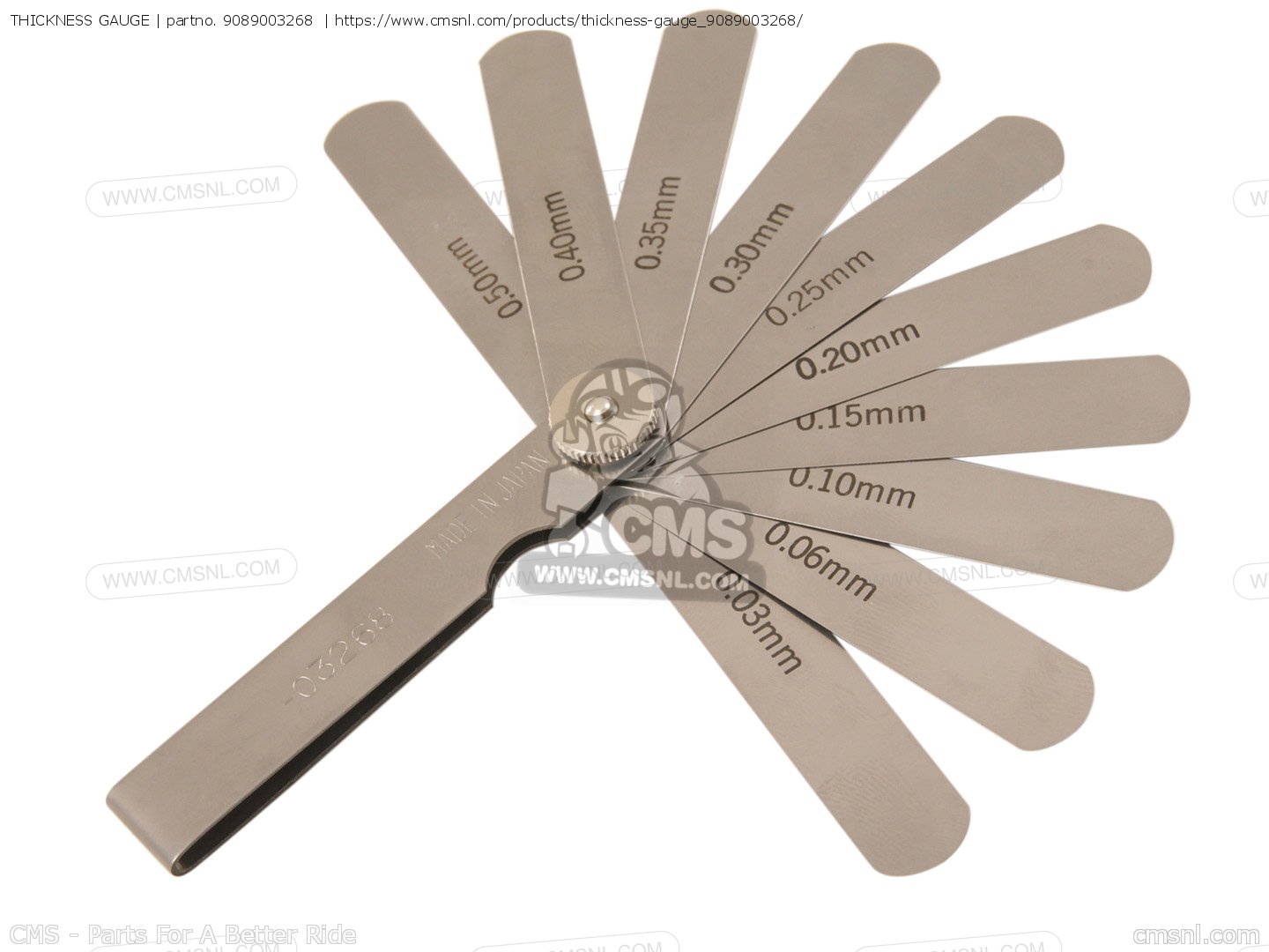 9089003268 Thickness Gauge Yamaha buy the 908900326800 at CMSNL