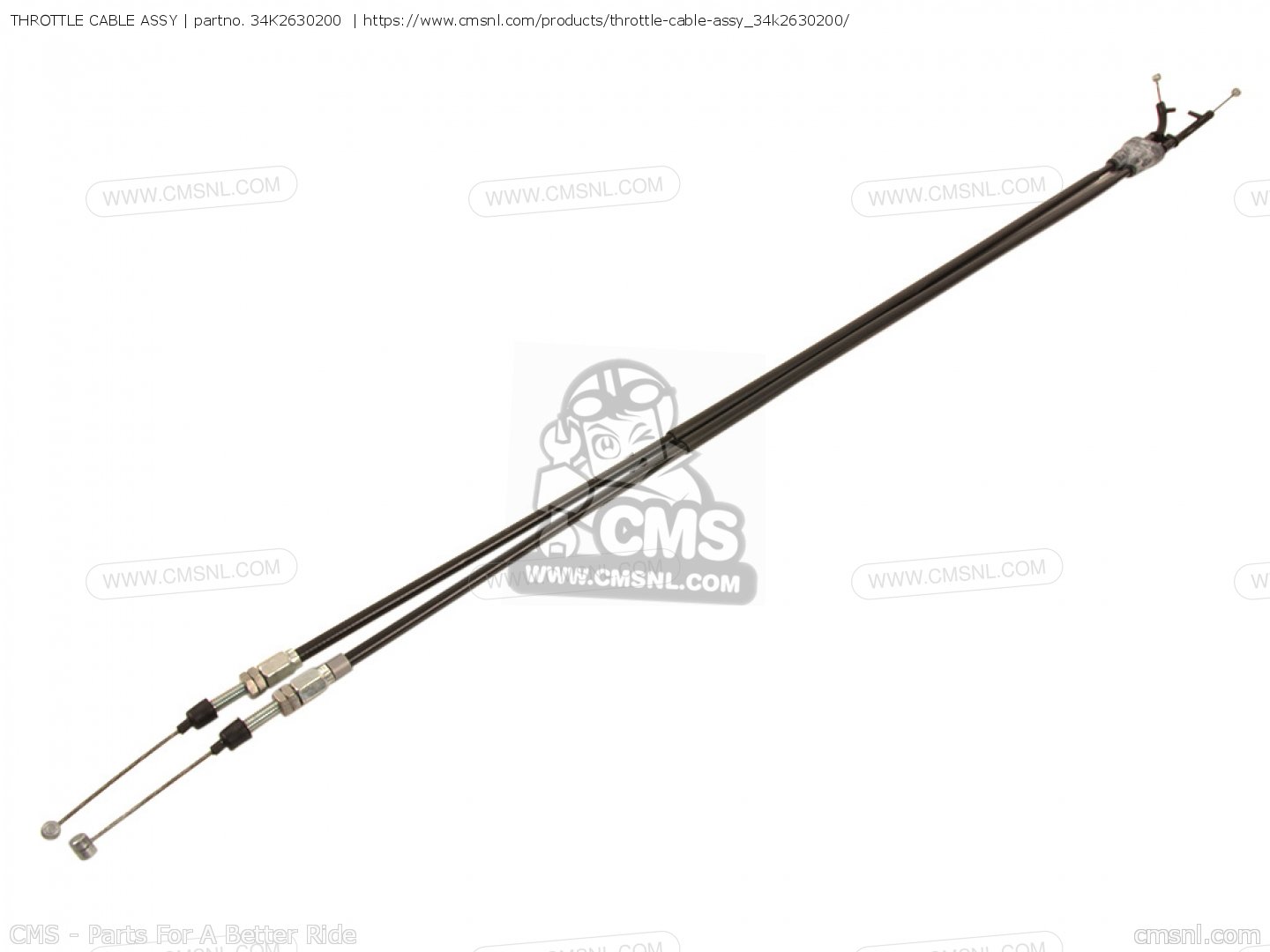 THROTTLE CABLE ASSY for TT600 OFFROAD 1983 (D) USA CANADA order at CMSNL