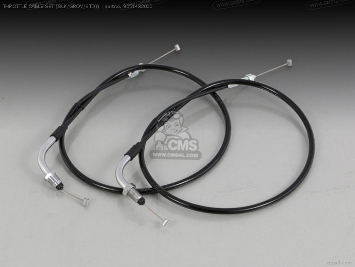 Kitaco THROTTLE CABLE SET (BLK/GROM/STD)) 9051432000