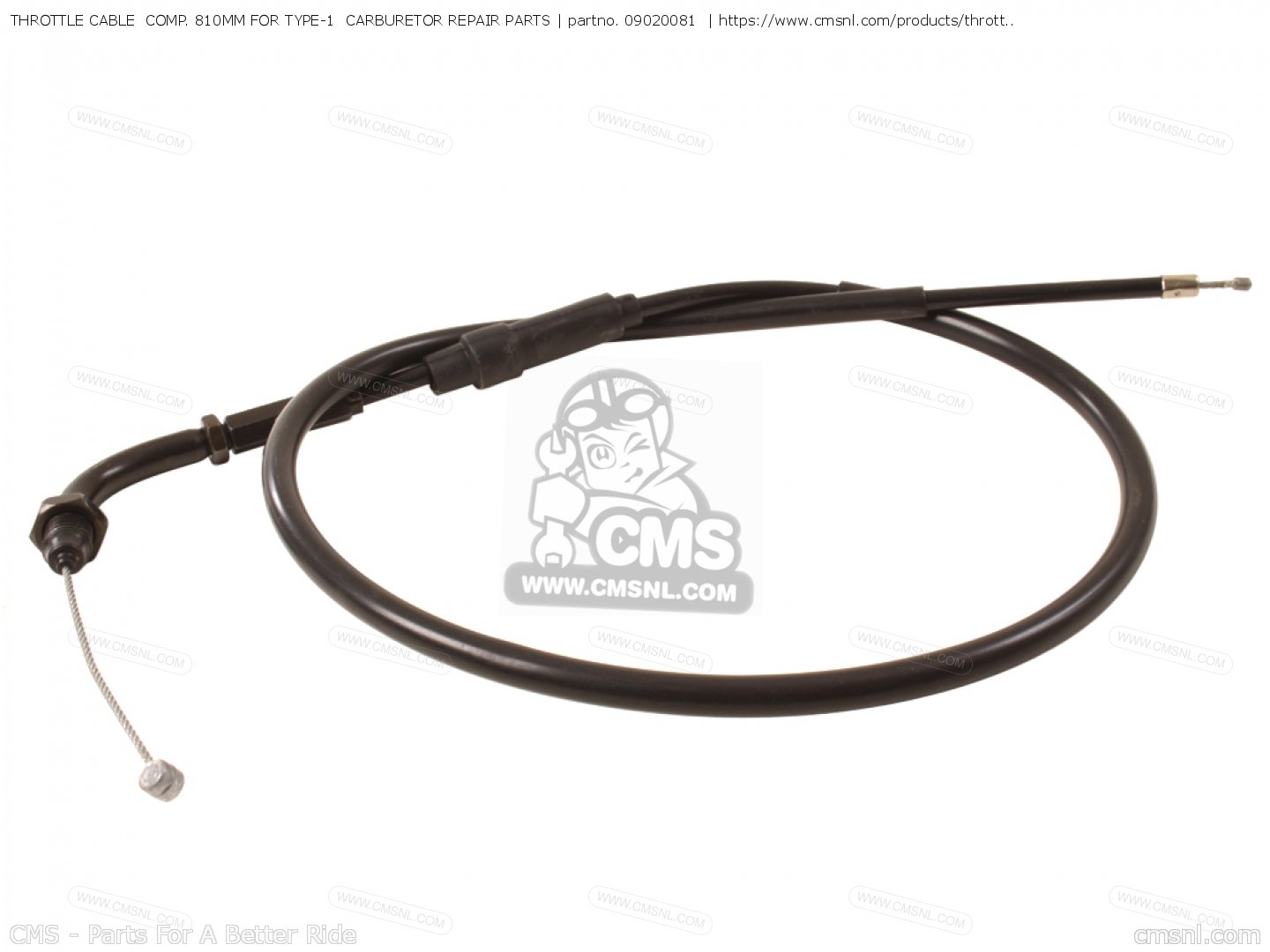 09020081 Throttle Cable Comp. 810mm For Type1 Carburetor Repair Parts