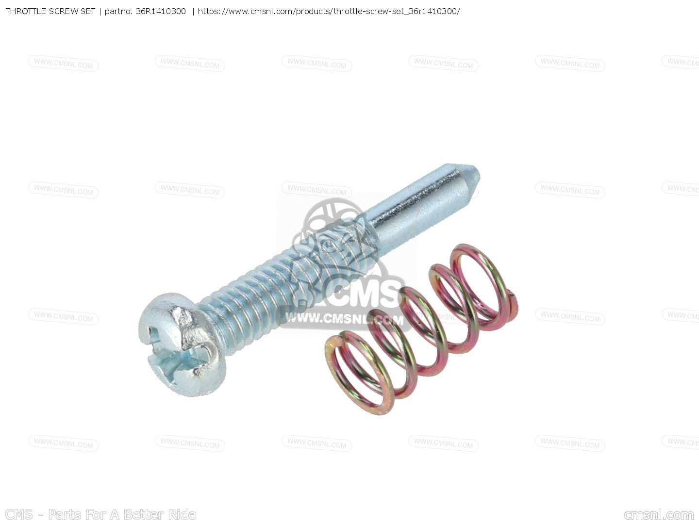 THROTTLE SCREW SET for PW50 1999 (X) USA order at CMSNL