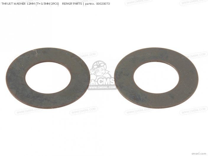 Takegawa THRUST WASHER 12MM (T=0.5MM/2PCS)   REPAIR PARTS 00020073