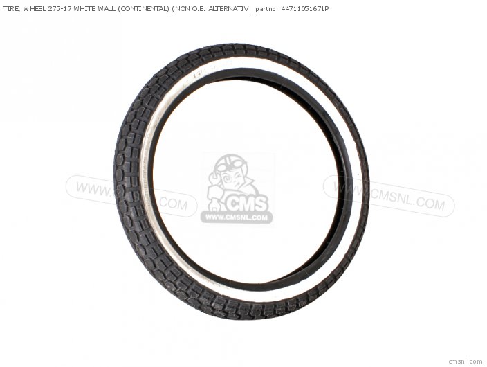 Tire, Wheel 275-17 White Wall (continental) (non O.e. Alternativ photo