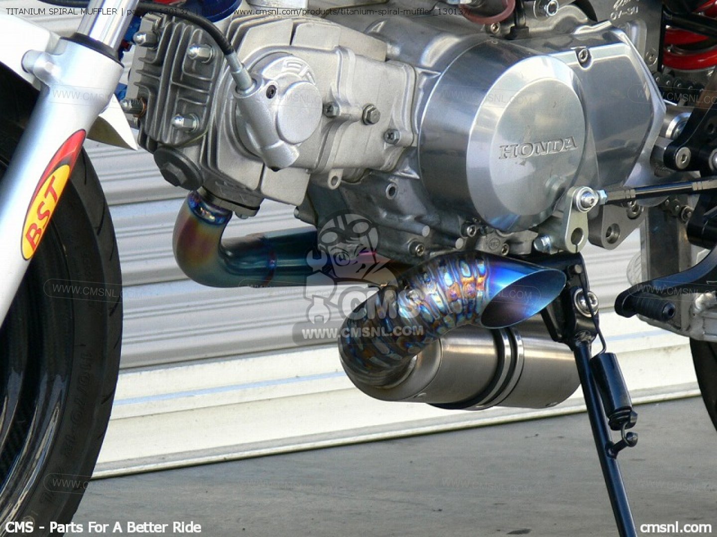 130137 Titanium Spiral Muffler Over Racing buy the 130137 at CMSNL