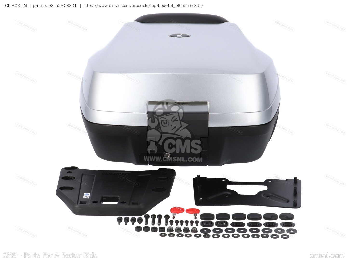 08L55MCS8D1: TOP BOX 45L Honda - buy the 08L55-MCS-8D1 at CMSNL