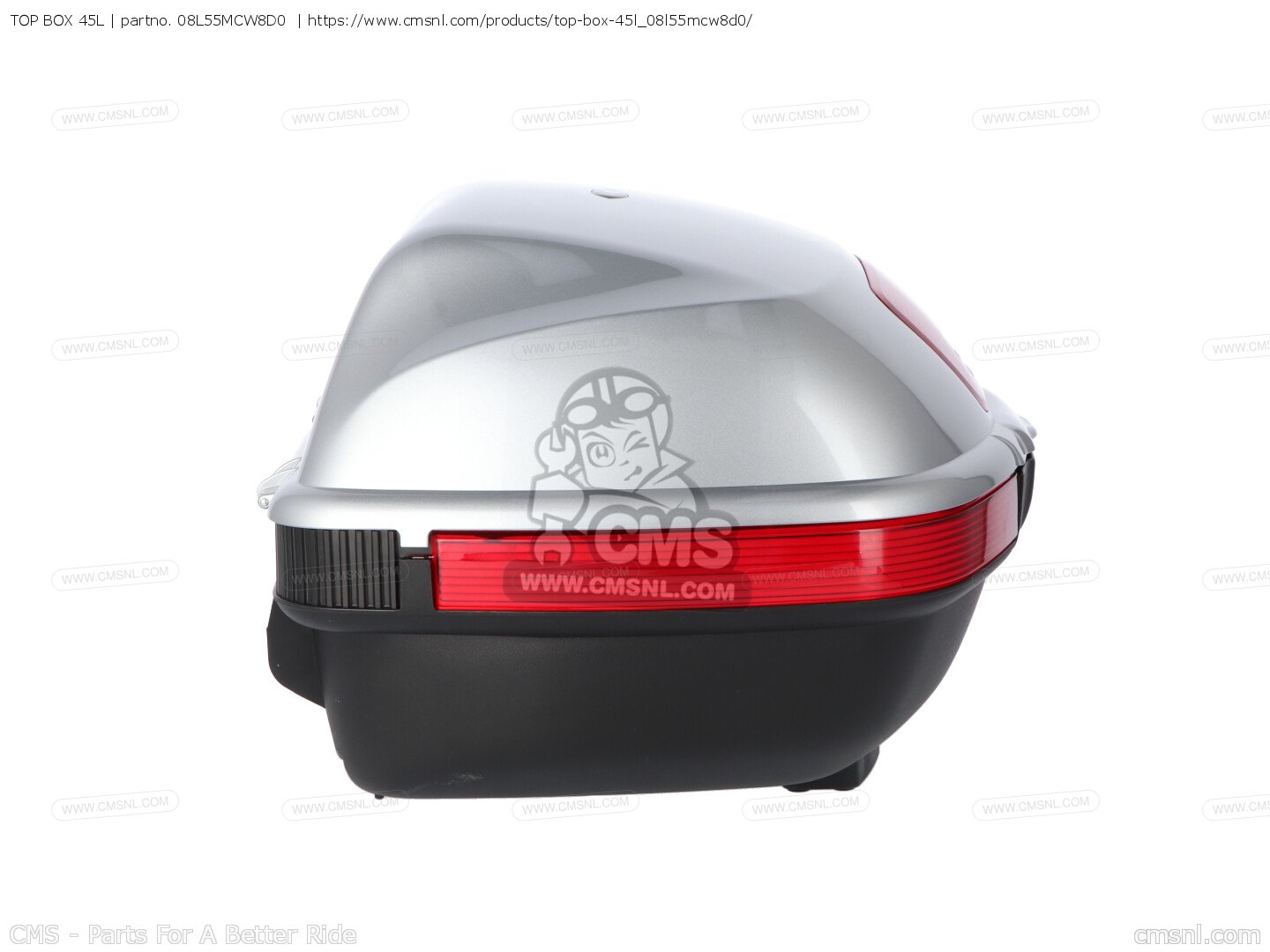 08L55MCW8D0: TOP BOX 45L Honda - buy the 08L55-MCW-8D0 at CMSNL