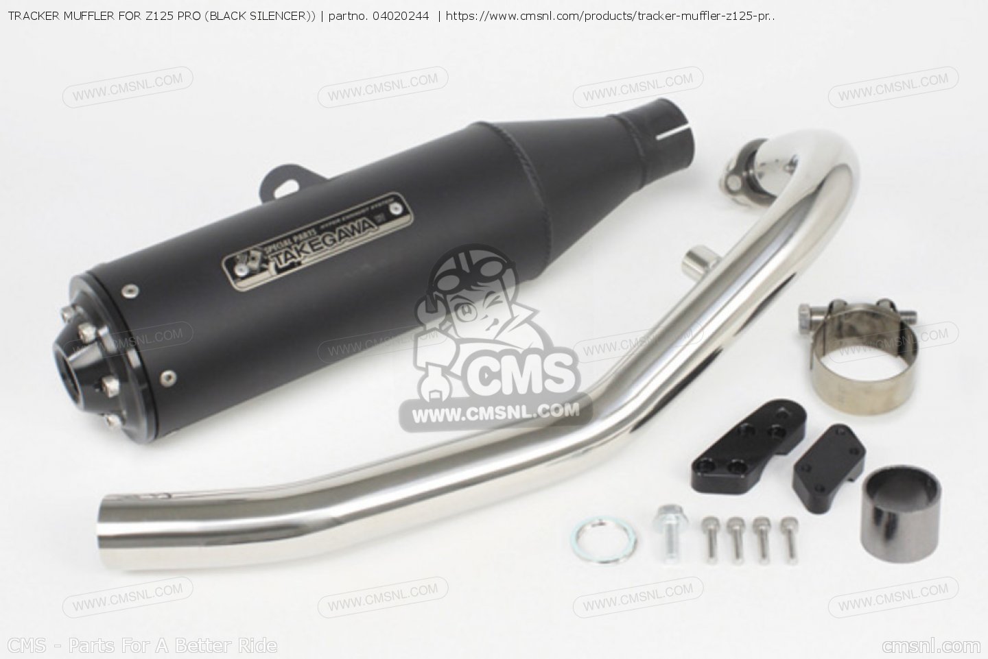 【新品】 M.U PIPING JOG TOP BK tracker-muffler-for-z125-pro-