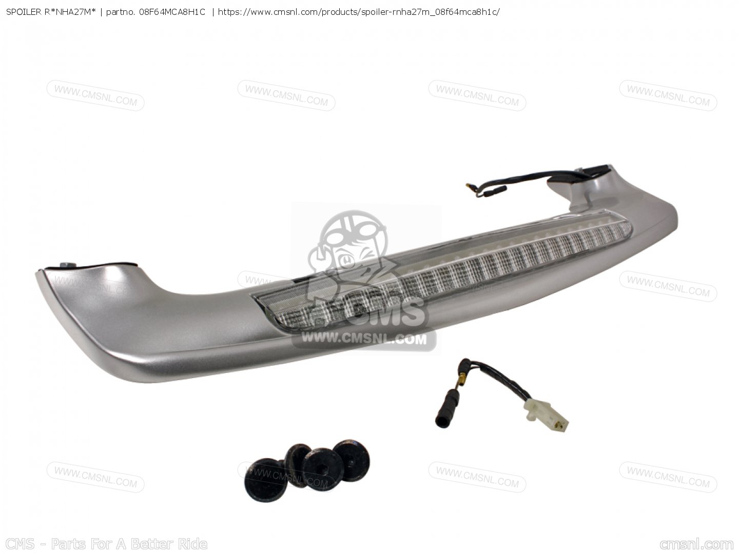 08F64MCA8H1C Trunk Spoiler Billet Honda buy the 08F64MCA8H1C at CMSNL