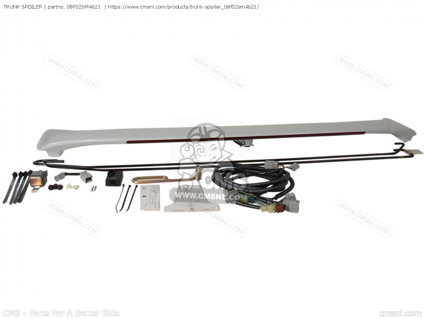 08F02SM4621 Trunk Spoiler Honda buy the 08F02SM4621 at CMSNL