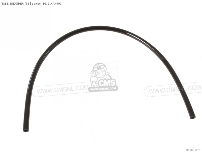 Honda TUBE,BREATHER (33 16121KAK900 Honda TUBE,BREATHER (33 16121KAK900