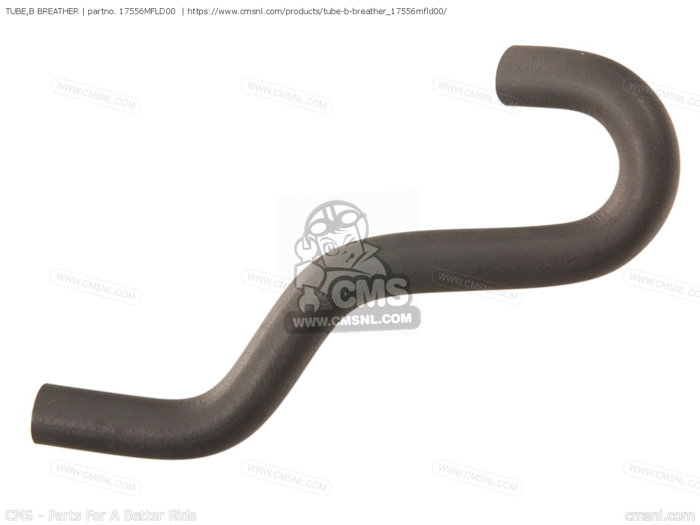 17556MFLD00: TUBE,B BREATHER Honda - buy the 17556-MFL-D00 at CMSNL