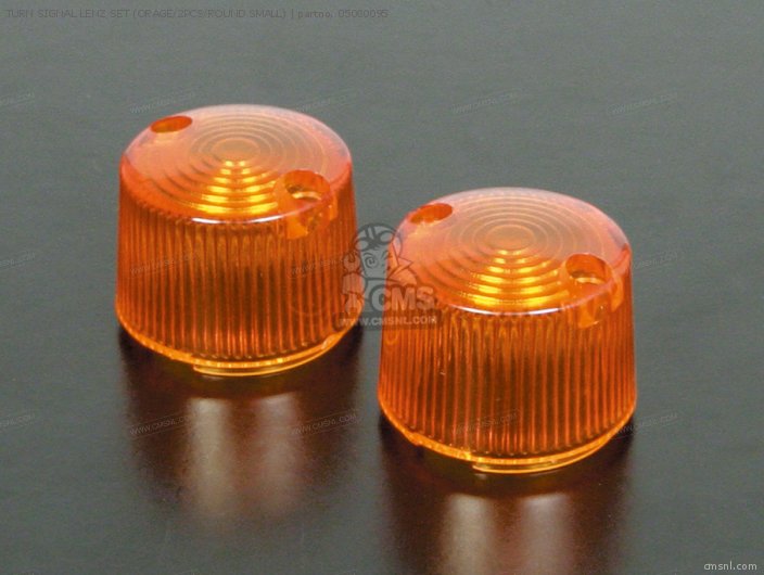 Takegawa TURN SIGNAL LENZ SET (ORAGE/2PCS/ROUND SMALL) 05080095