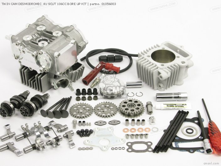 Takegawa TWIN CAM DESMODROMIC  4V SCUT 106CC BORE UP KIT 01056003