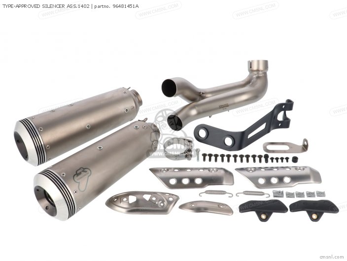 Ducati TYPE-APPROVED SILENCER ASS.1402 96481451A