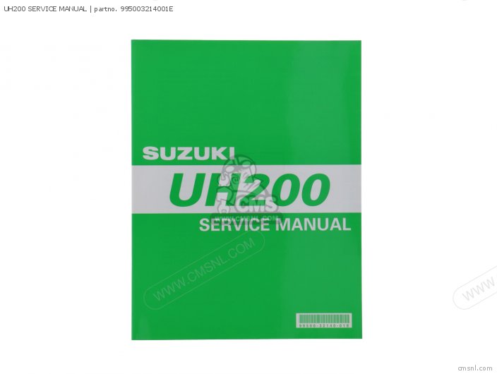 Suzuki UH200 SERVICE MANUAL 995003214001E