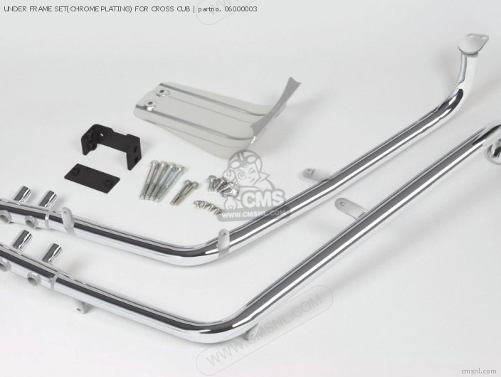 Takegawa UNDER FRAME SET(CHROME PLATING) FOR CROSS CUB 06000003