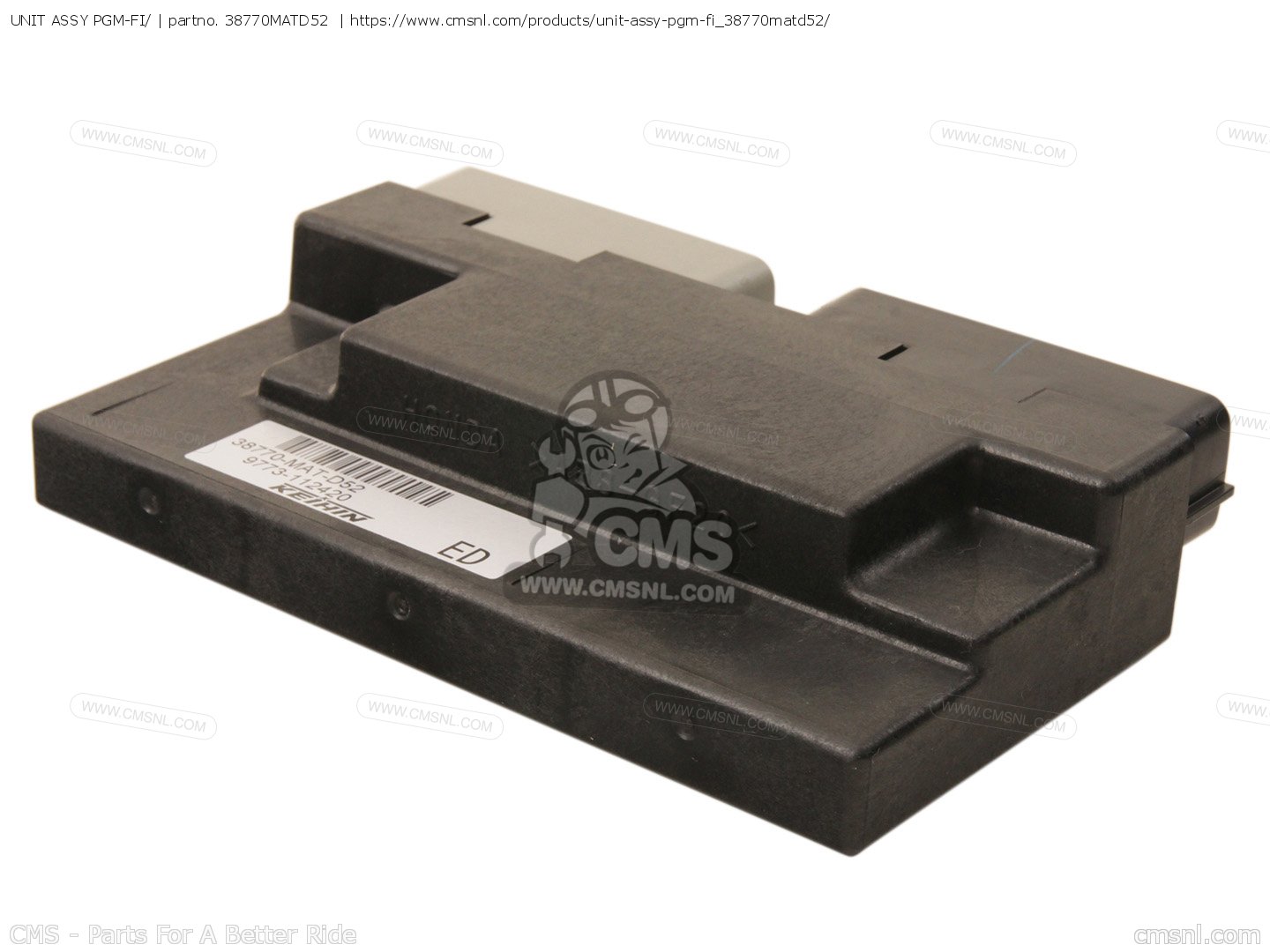 38770MATD52: UNIT ASSY PGM-FI/ Honda - buy the 38770-MAT-D52 at CMSNL